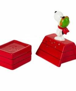Hallmark Peanuts® Flying Ace Snoopy Stacked Salt And Pepper Shakers, Set Of 2 5 Hallmark Peanuts® Flying Ace Snoopy Stacked Salt And Pepper Shakers, Set Of 2 -Department Store Shop Peanuts Snoopy Doghouse Salt and Pepper Shakers 1PAJ3529 03