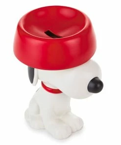Hallmark Peanuts® Snoopy With Dog Dish Ceramic Coin Bank