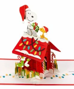 Hallmark Peanuts® Snoopy Joy To The World 3D Pop-Up Christmas Card