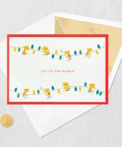 Hallmark Peanuts® Snoopy Joy To The World 3D Pop-Up Christmas Card -Department Store Shop Peanuts Snoopy and Woodstock 3D PopUp Christmas Card 1499IXC8994 05
