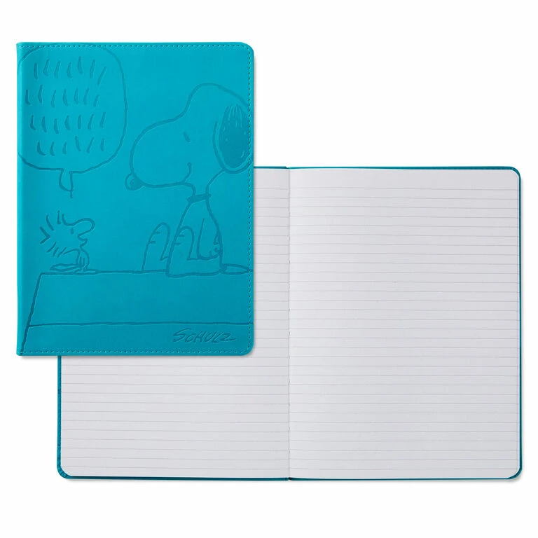 Hallmark Peanuts® Snoopy And Woodstock Faux Leather Notebook 2 Hallmark Peanuts® Snoopy And Woodstock Faux Leather Notebook - Image 2