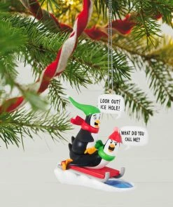 Department Store Shop -Department Store Shop Penguins Sledding Keepsake Ornament 2099QGO2867 02