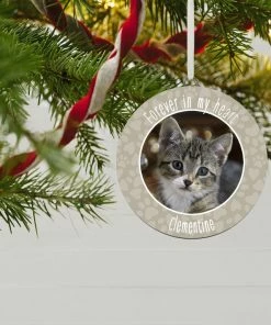 Hallmark Pet Memorial Personalized Text And Photo Ceramic Ornament -Department Store Shop Pet Memorial Personalized Round Ceramic Ornament 1999QHE1711B32 02