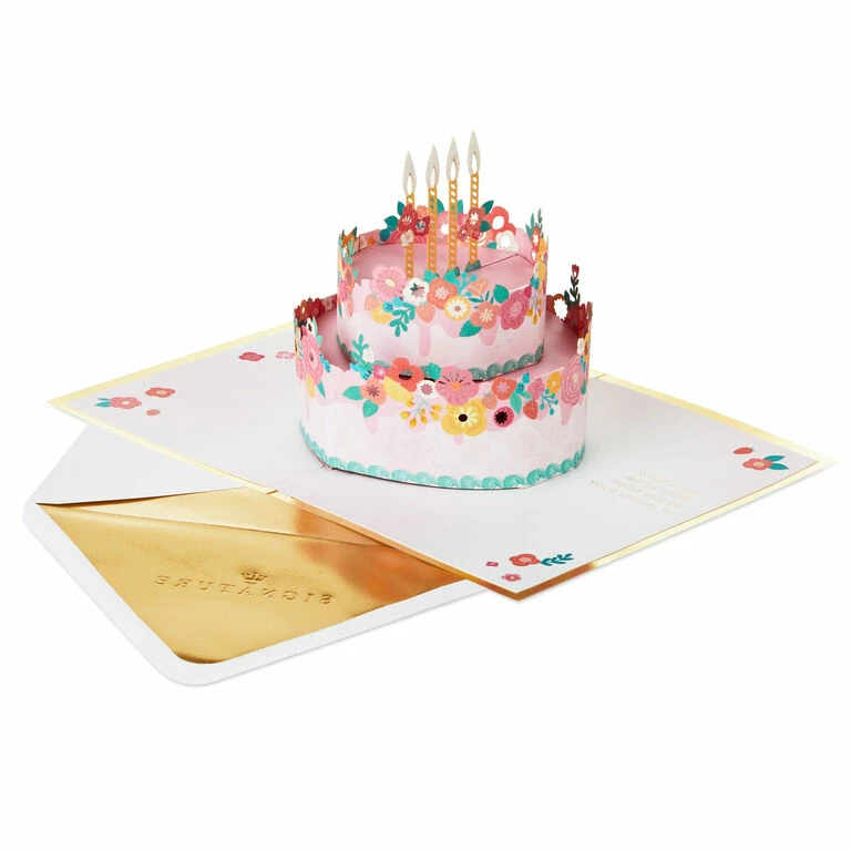 Hallmark Every Good Thing Floral Cake 3D Pop-Up Birthday Card 2 Hallmark Every Good Thing Floral Cake 3D Pop-Up Birthday Card - Image 2