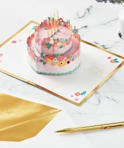 Hallmark Every Good Thing Floral Cake 3D Pop-Up Birthday Card 13 Hallmark Every Good Thing Floral Cake 3D Pop-Up Birthday Card -Department Store Shop Pink Cake and Flowers 3D PopUp Birthday Card for Her 1299LAD2886 06