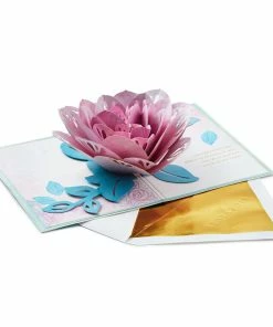 Hallmark The Special Place You Will Always Hold In My Heart Love Card 11 Hallmark The Special Place You Will Always Hold In My Heart Love Card -Department Store Shop Pink Lotus Flower 3D PopUp Love Card for Her 1299LAD2887 03