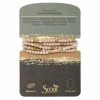 Gold And Pink Opal Wrap Bracelet/Necklace