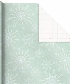 Hallmark Pink And Mint Assorted 3-Pack Christmas Wrapping Paper, 120 Sq. Ft. -Department Store Shop Pink and Mint Christmas Wrapping Paper Assortment 5JXW1083 04