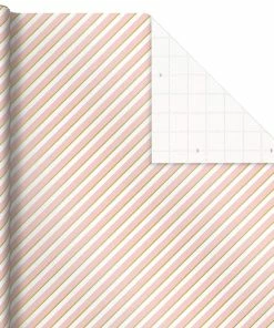 Hallmark Pink And Mint Assorted 3-Pack Christmas Wrapping Paper, 120 Sq. Ft. -Department Store Shop Pink and Mint Christmas Wrapping Paper Assortment 5JXW1083 05