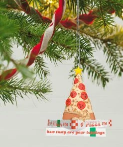 Hallmark O Pizza Tree Ornament 7 Hallmark O Pizza Tree Ornament -Department Store Shop Pizza Christmas Tree on Boxes Keepsake Ornament 1799QGO2857 02