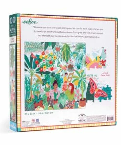 Eeboo Plant Ladies 1000-Piece Square Jigsaw Puzzle -Department Store Shop Plant Ladies 1000Piece Square Jigsaw Puzzle PZTPTL 03