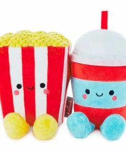 Hallmark Better Together Popcorn And Slushie Magnetic Plush, 5"