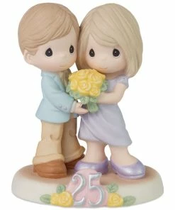 Precious Moments Twenty-Five Happy Years Together Figurine, 5.1"