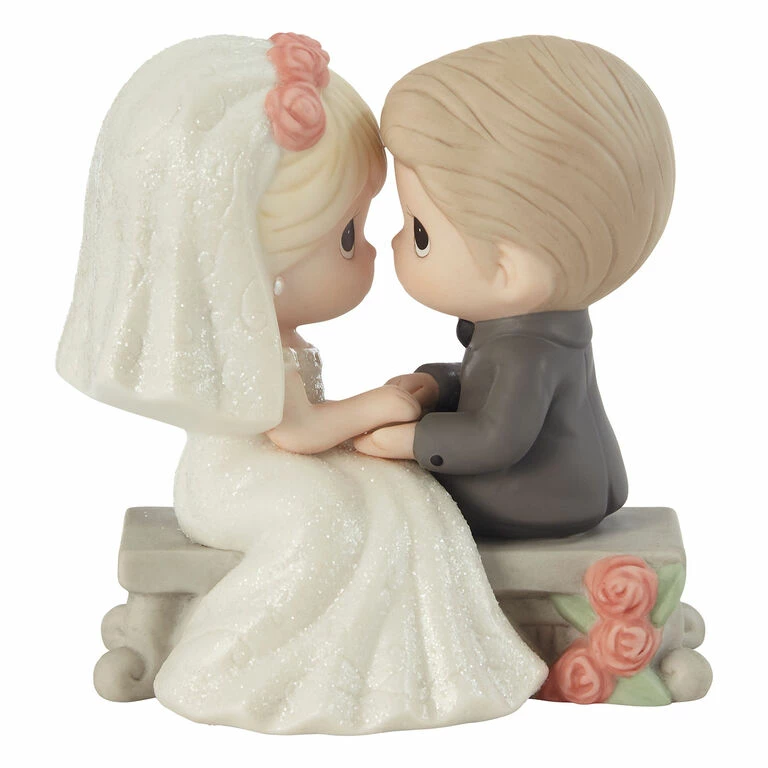 Precious Moments You're My Always Bride And Groom Figurine, 4.37" 1 Precious Moments You're My Always Bride And Groom Figurine, 4.37"