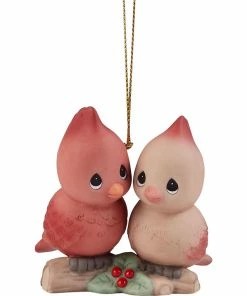 Precious Moments Let Heaven And Nature Sing Cardinals Ornament, 2.4"