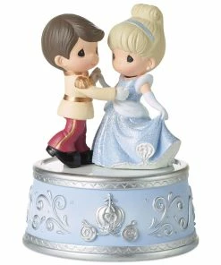 Precious Moments Disney Cinderella And Prince Charming Musical Figurine, 5.4"