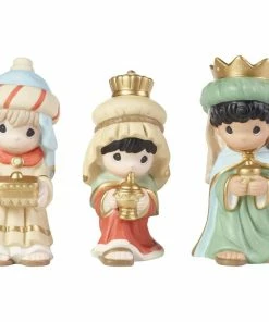 Precious Moments Following Yonder Star Three Kings Figurines, 3-Piece Set