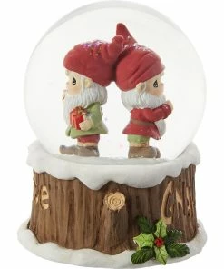 Precious Moments Gnaughty Or Gnice Gnomes Musical Snow Globe, 5.5" 6 Precious Moments Gnaughty Or Gnice Gnomes Musical Snow Globe, 5.5" -Department Store Shop Precious Moments Gnomes Musical Snow Globe 211107 03