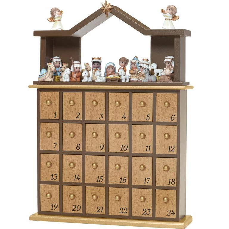 Precious Moments Nativity Figurines Advent Calendar, 26-Piece Set 1 Precious Moments Nativity Figurines Advent Calendar, 26-Piece Set