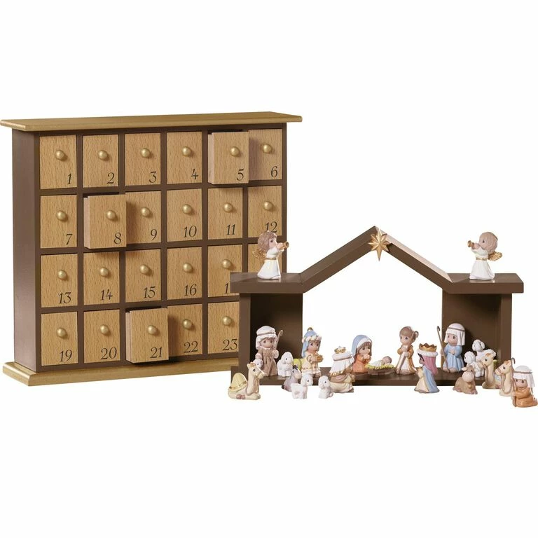 Precious Moments Nativity Figurines Advent Calendar, 26-Piece Set 2 Precious Moments Nativity Figurines Advent Calendar, 26-Piece Set - Image 2
