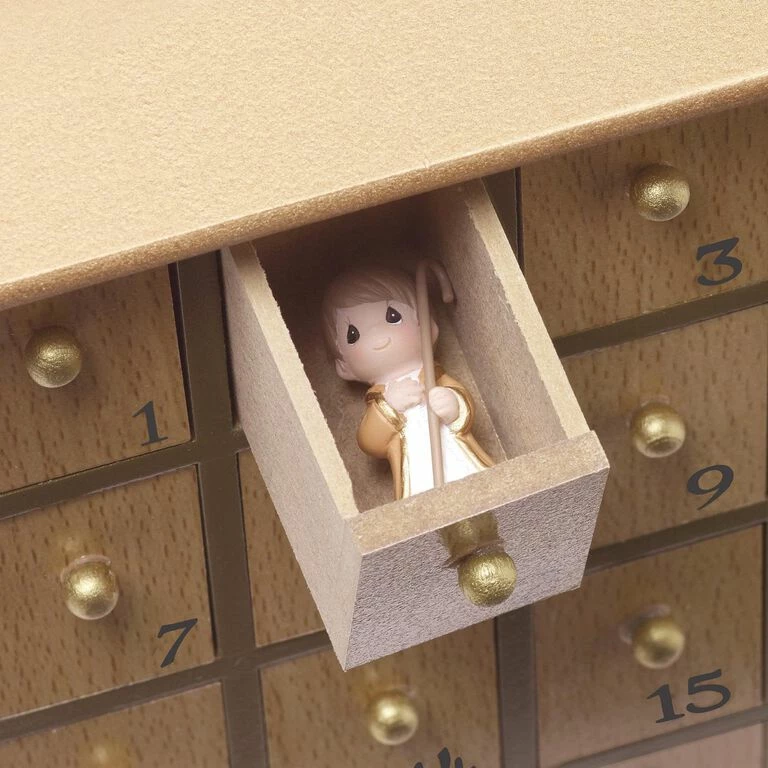 Precious Moments Nativity Figurines Advent Calendar, 26-Piece Set 4 Precious Moments Nativity Figurines Advent Calendar, 26-Piece Set - Image 4