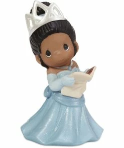 Precious Moments Disney My Dream Starts With Me Tiana Figurine, 5" -Department Store Shop Precious Moments Tiana in Blue Dress Figurine 211026 02