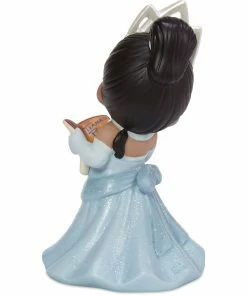 Precious Moments Disney My Dream Starts With Me Tiana Figurine, 5" -Department Store Shop Precious Moments Tiana in Blue Dress Figurine 211026 04