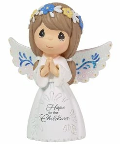 Precious Moments Love Ukraine Mini Angel Figurine, 2.93"