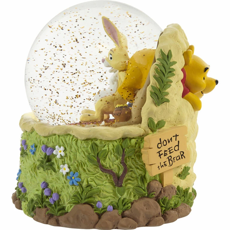Precious Moments Disney Winnie The Pooh Don't Feed The Bear Musical Snow Globe 2 Precious Moments Disney Winnie The Pooh Don't Feed The Bear Musical Snow Globe - Image 2