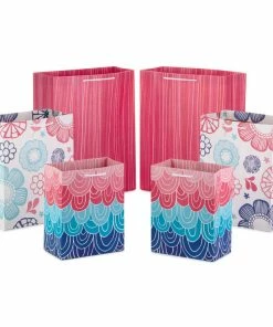 Hallmark Pretty Patterns Assorted Sizes 6-Pack Gift Bags