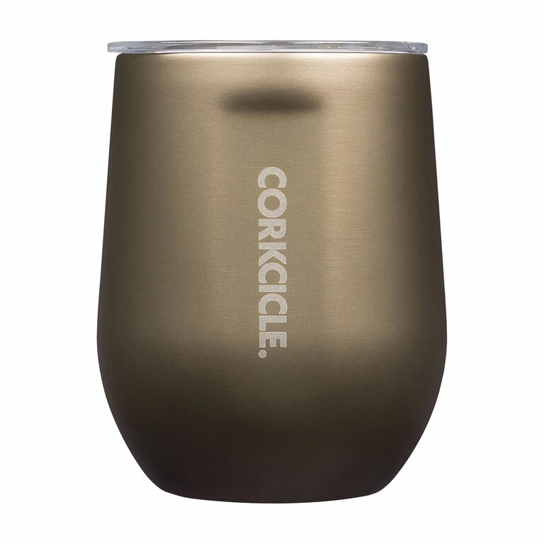 Corkcicle Prosecco Stainless Steel Stemless Wine Glass Cup, 12 Oz. 1 Corkcicle Prosecco Stainless Steel Stemless Wine Glass Cup, 12 Oz.