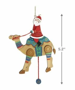 Hallmark Pull-String Camel With Santa Wood Ornament 8 Hallmark Pull-String Camel With Santa Wood Ornament -Department Store Shop PullString Camel With Santa Keepsake Ornament 2499QGO2977 03