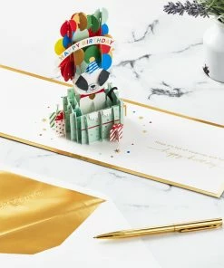Hallmark It's Your Day Puppy In Present 3D Pop-Up Birthday Card -Department Store Shop Puppy in a Present 3D PopUp Birthday Card 1299LAD2883 06