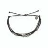 Pura Vida Black And Silver Celestial Malibu Bracelet