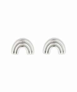 Pura Vida Chasing Rainbows Silver Stud Earrings
