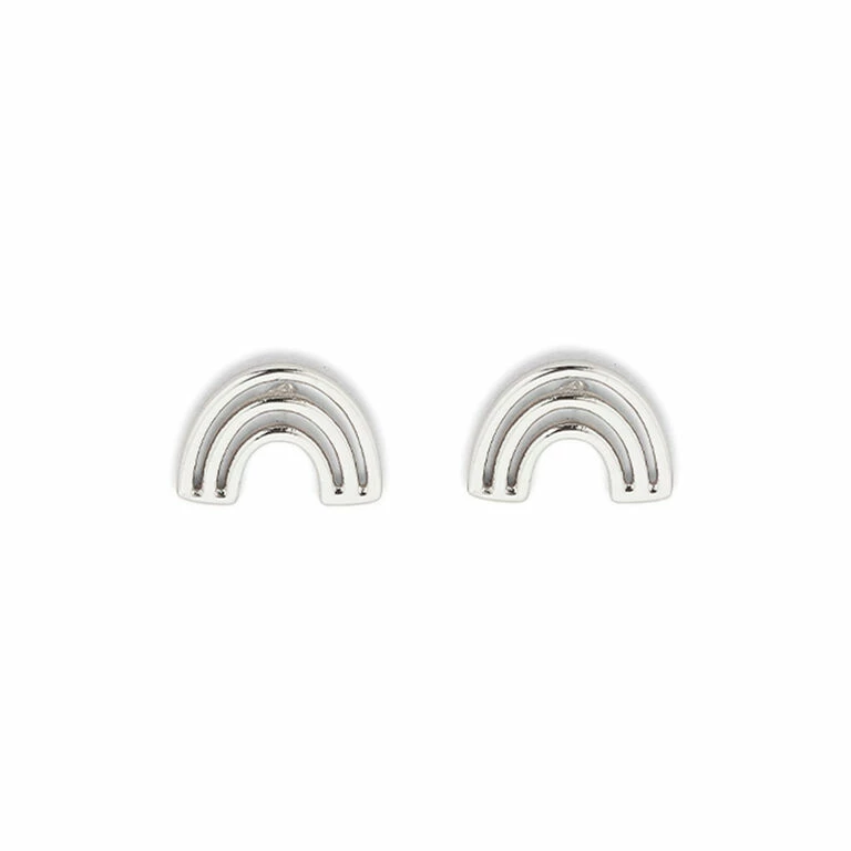 Pura Vida Chasing Rainbows Silver Stud Earrings 1 Pura Vida Chasing Rainbows Silver Stud Earrings