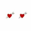 Pura Vida Lovestruck Silver Stud Earrings