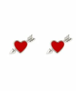 Pura Vida Lovestruck Silver Stud Earrings