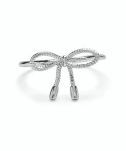 Pura Vida Silver Bow Ring, Size 6