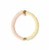 Pura Vida Darling Yellow And Peach Stretch Bracelet
