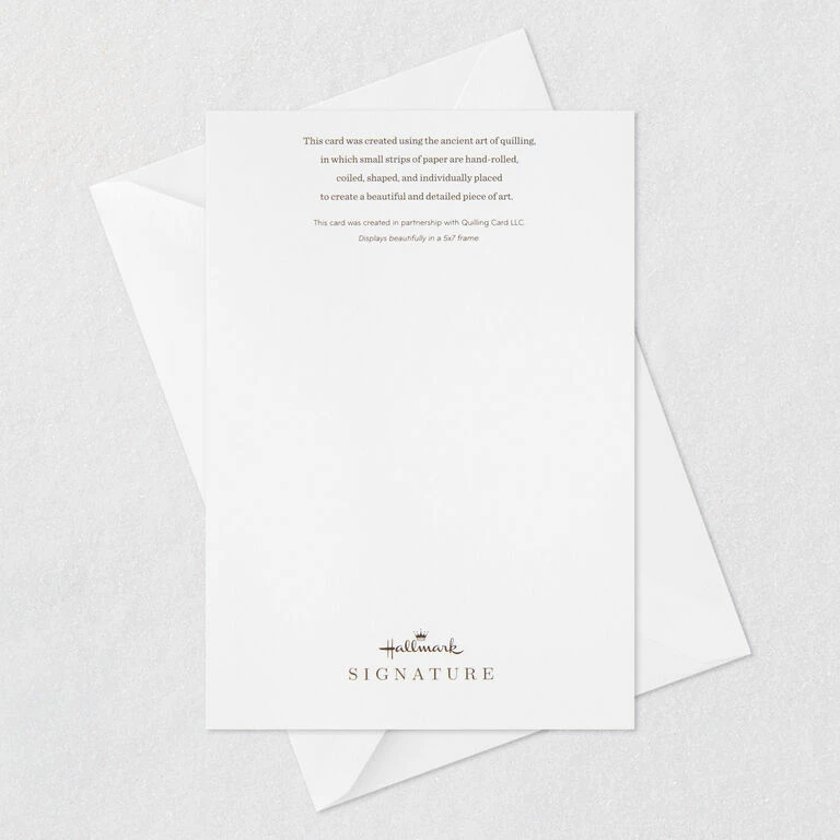 Hallmark Peace On Earth Angel Quilled Paper Handmade Christmas Card 7 Hallmark Peace On Earth Angel Quilled Paper Handmade Christmas Card - Image 7