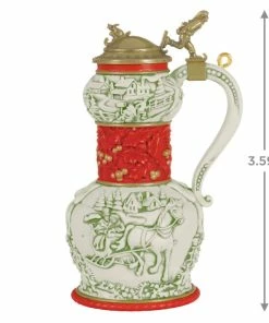 Hallmark Beer Stein Special Edition 2023 Ornament 8 Hallmark Beer Stein Special Edition 2023 Ornament -Department Store Shop Red Green and Gold Beer Stein Keepsake Ornament 1999QGO2807 03
