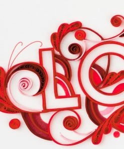 Hallmark With All My Heart Quilled Paper Handmade Love Card 11 Hallmark With All My Heart Quilled Paper Handmade Love Card -Department Store Shop Red Letters Quilled Paper Handmade Romantic Love Card 1299LAD2811 04