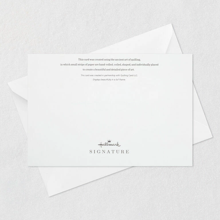 Hallmark With All My Heart Quilled Paper Handmade Love Card 7 Hallmark With All My Heart Quilled Paper Handmade Love Card - Image 7