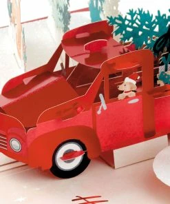 Hallmark Joy To You 3D Pop-Up Christmas Card -Department Store Shop Red Truck 3D PopUp Christmas Card 1299IXC7122 03
