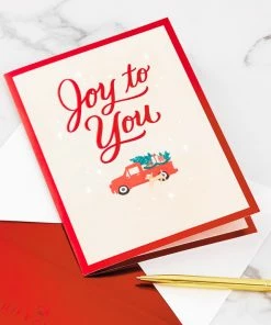 Hallmark Joy To You 3D Pop-Up Christmas Card -Department Store Shop Red Truck 3D PopUp Christmas Card 1299IXC7122 07