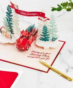 Hallmark Joy To You 3D Pop-Up Christmas Card -Department Store Shop Red Truck 3D PopUp Christmas Card 1299IXC7122 08