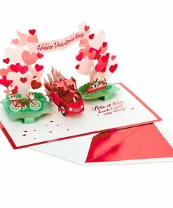 Hallmark Special Delivery 3D Pop-Up Valentine's Day Card 12 Hallmark Special Delivery 3D Pop-Up Valentine's Day Card -Department Store Shop Red Truck With Flowers 3D PopUp Valentines Day Card 1299IAV6066 03