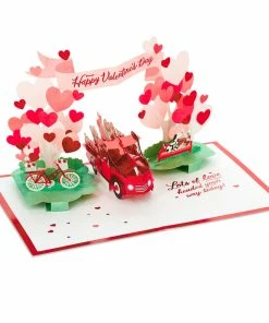 Hallmark Special Delivery 3D Pop-Up Valentine's Day Card 13 Hallmark Special Delivery 3D Pop-Up Valentine's Day Card -Department Store Shop Red Truck With Flowers 3D PopUp Valentines Day Card 1299IAV6066 04