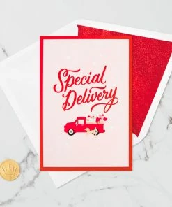 Hallmark Special Delivery 3D Pop-Up Valentine's Day Card 15 Hallmark Special Delivery 3D Pop-Up Valentine's Day Card -Department Store Shop Red Truck With Flowers 3D PopUp Valentines Day Card 1299IAV6066 06